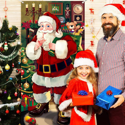Weihnachten Türabdeckung Hängend Tür Banner Weihnachtsmann