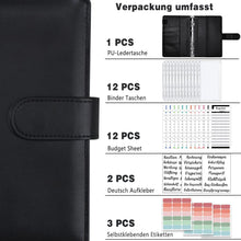 A6 Budget Planner Geld Organizer mit Binder Taschen und