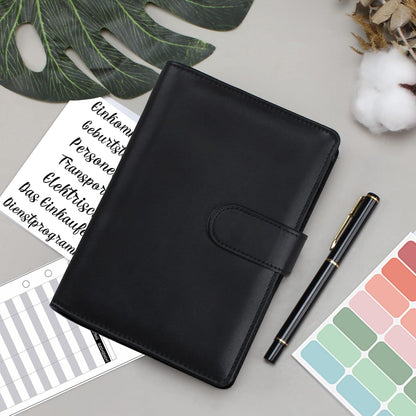 A6 Budget Planner Geld Organizer 12 Binder Taschen 12 Budgetblätter Deutsch