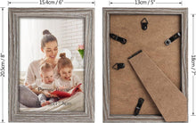 12er Set Bilderrahmen 13x18cm für Fotos und Bilder Grau