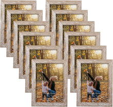 Bilderrahmen 12er Set 13x18 cm Beige Collage Plexiglas Wand Tisch