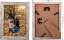 12er Set Bilderrahmen 13x18 cm Beige Holzoptik Plexiglas