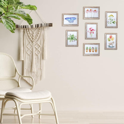 12er Set Bilderrahmen 13x18 cm Fotorahmen Collage Plexiglas Natur