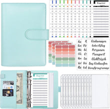 A6 Binder Budget Planner Geld Organizer Deutsch 12 Binder Taschen, 12