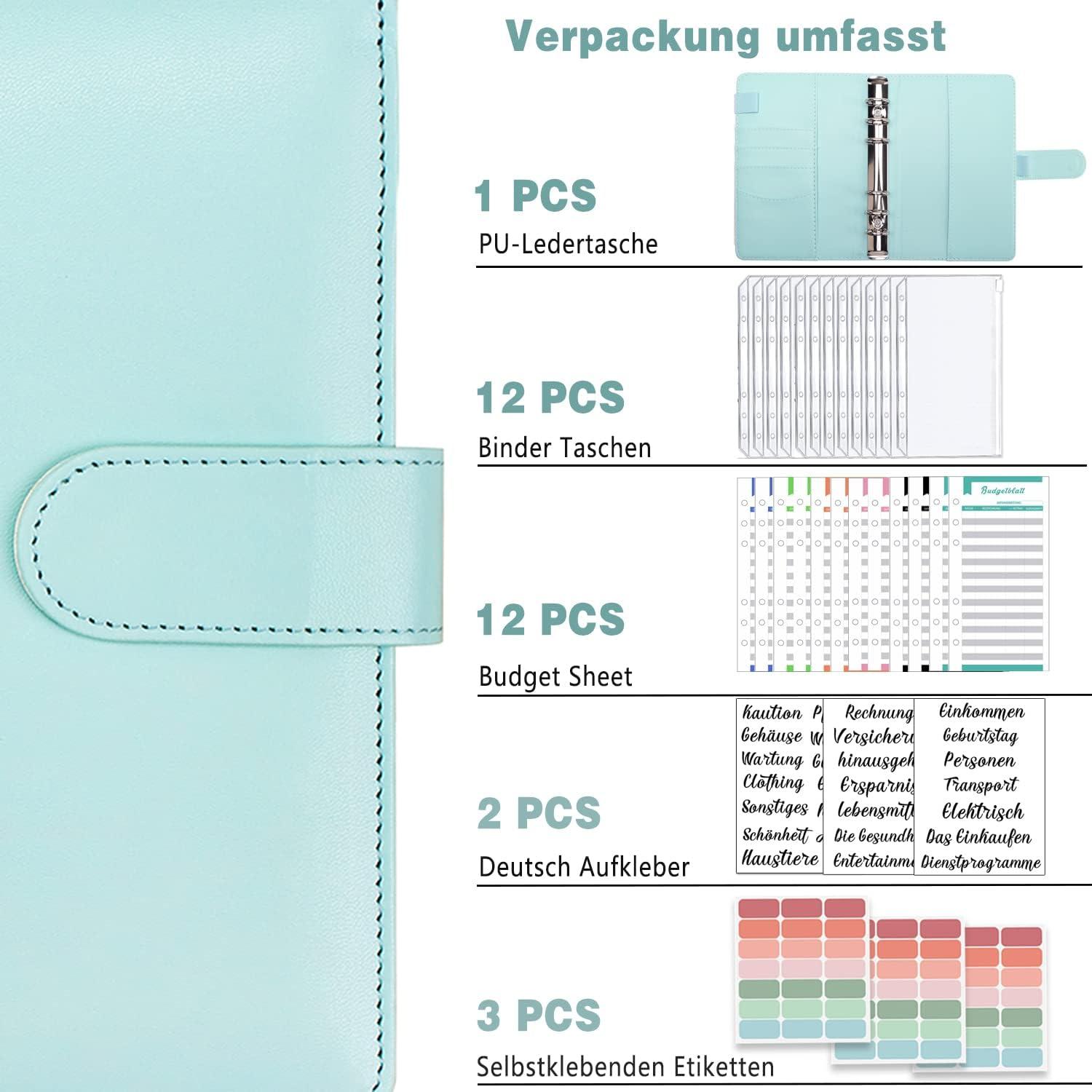 A6 Binder Budget Planner Deutsch Geld Organizer Sparbuch