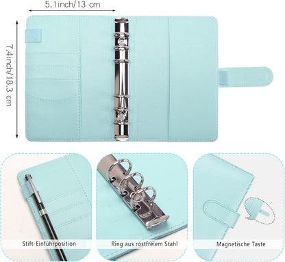 A6 Binder Budget Planner Geld Organizer Deutsch 12 Binder Taschen, 12