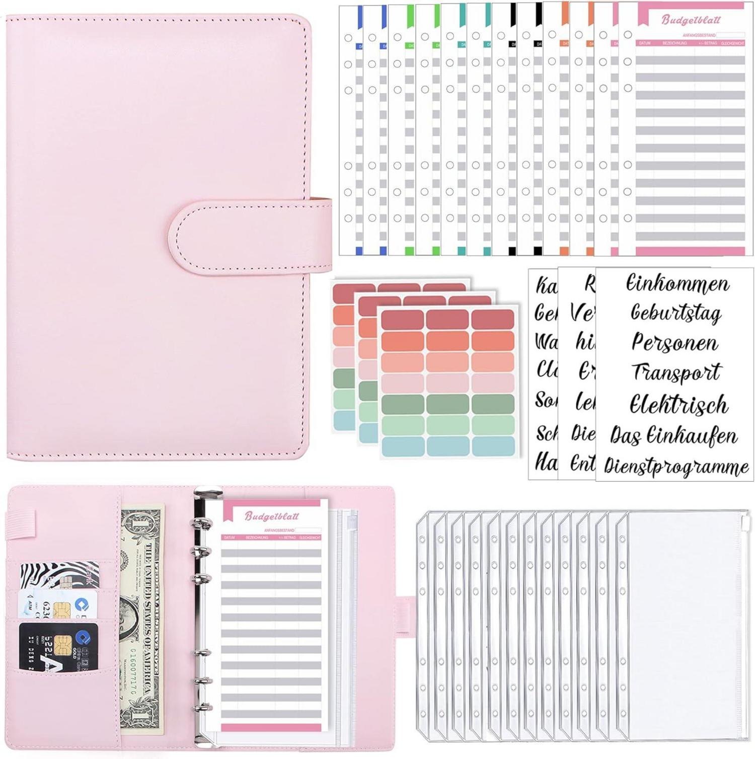 A6 Binder Budget Planner Geld Organizer Sparbuch Reisen Tagebuch