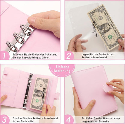 A6 Binder Budget Planner Geld Organizer Deutsch 12 Budgetblätter Sparbuch