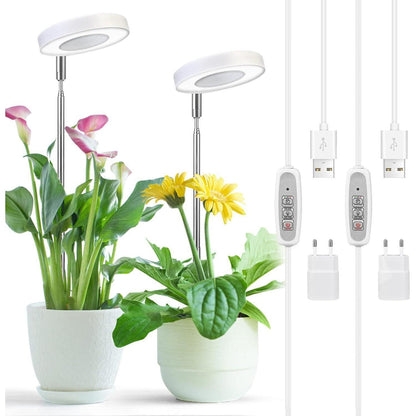 2 Stück Premium Pflanzenlampe LED Grow Lampe Vollspektrum