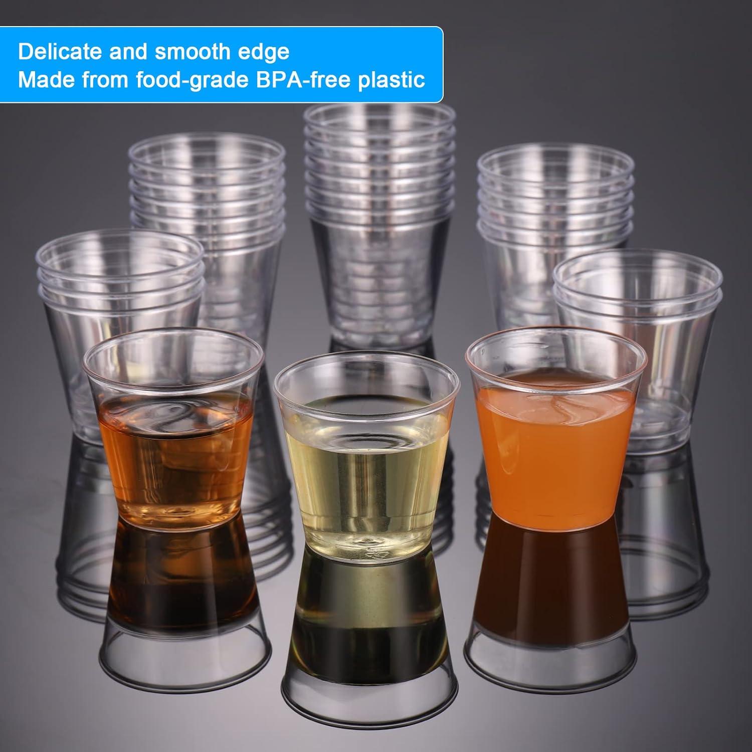 Plastik Schnapsgläser 100 Stück 3cl Shotgläser PS Material