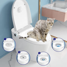 Katzentoiletten Trainer Trainingssystem Weiß