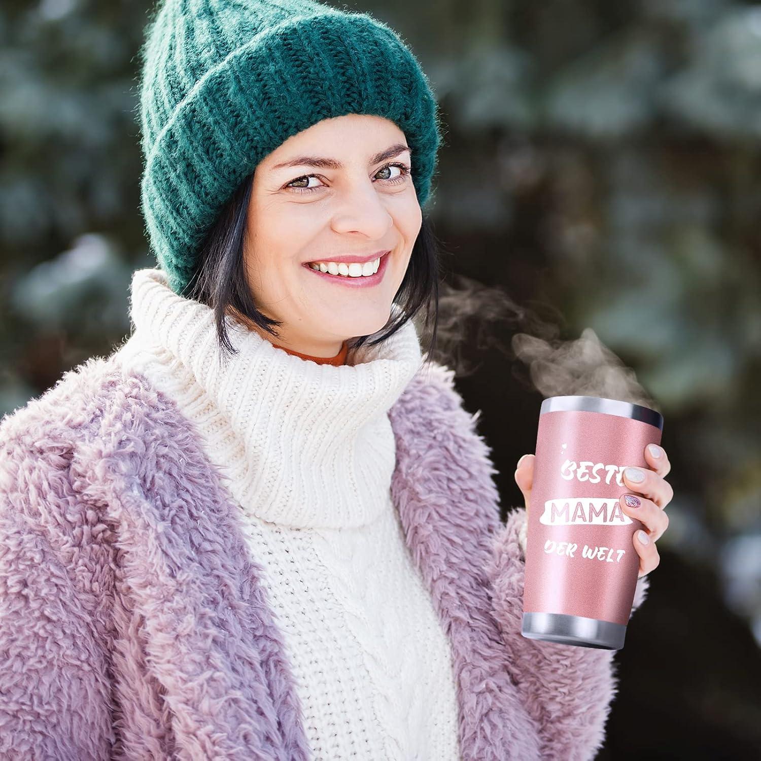 Thermobecher Edelstahl Beste Mama Geschenk 600ml