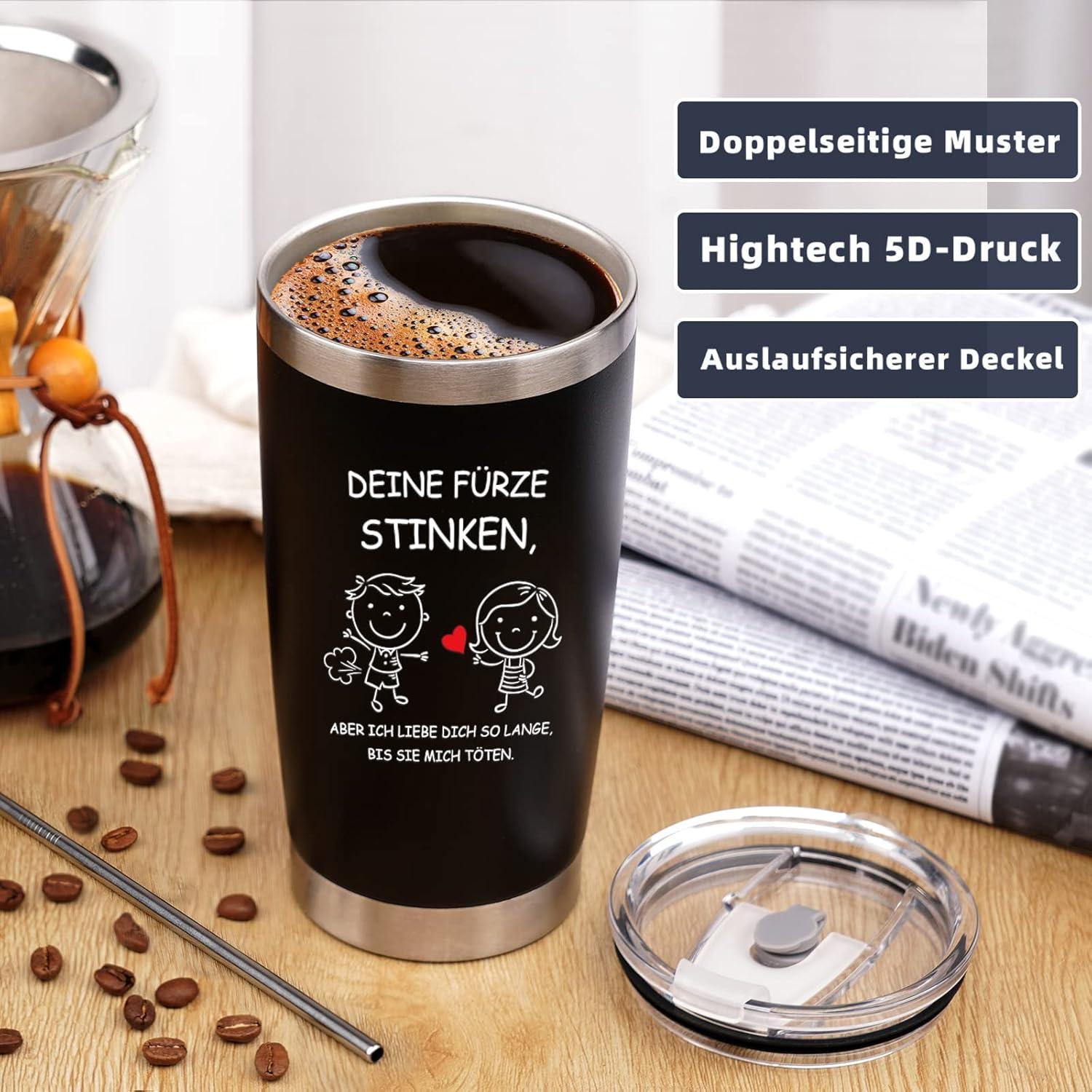 Romantischer Valentinstag Kaffeebecher 600ml für Ihn