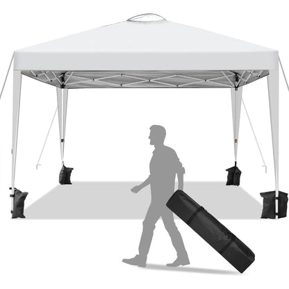 3x3m Pavillon mit 4 Seitenwänden – Weiß, Robust & Wetterfest