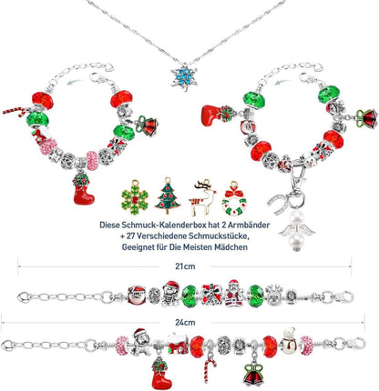 DIY Adventskalender Schmuck Set mit 29 Bastelsets