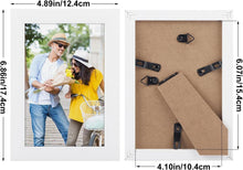 Bilderrahmen 7er Set 10x15 cm Weiß Fotorahmen Collage für