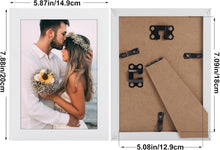 7er Set Bilderrahmen 13x18 cm Weiß, Moderne Fotorahmen