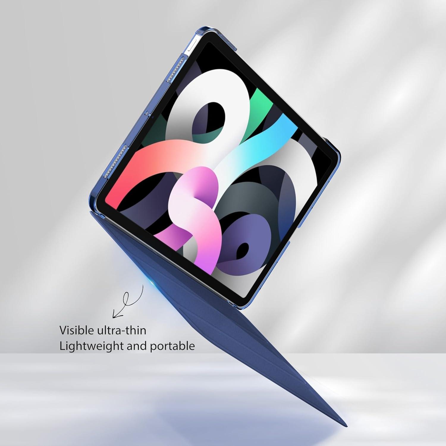 iPad Air M2 11 Zoll Hülle Ultra Dünn Transparent Navy Blau