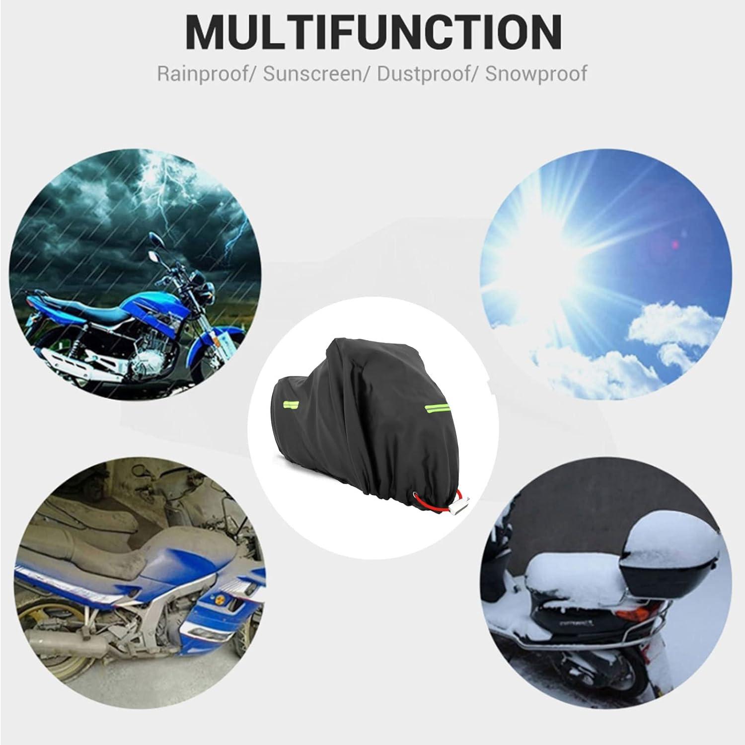 XXXL Motorrad Abdeckplane Roller Wasserdicht Winterfest 245x105x125cm