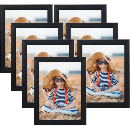 Bilderrahmen Set 13x18 cm Schwarz Fotorahmen Collage 7er