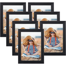 EXYGLO 7er Schwarz Bilderrahmen Collage Set 10x15 cm Galerie