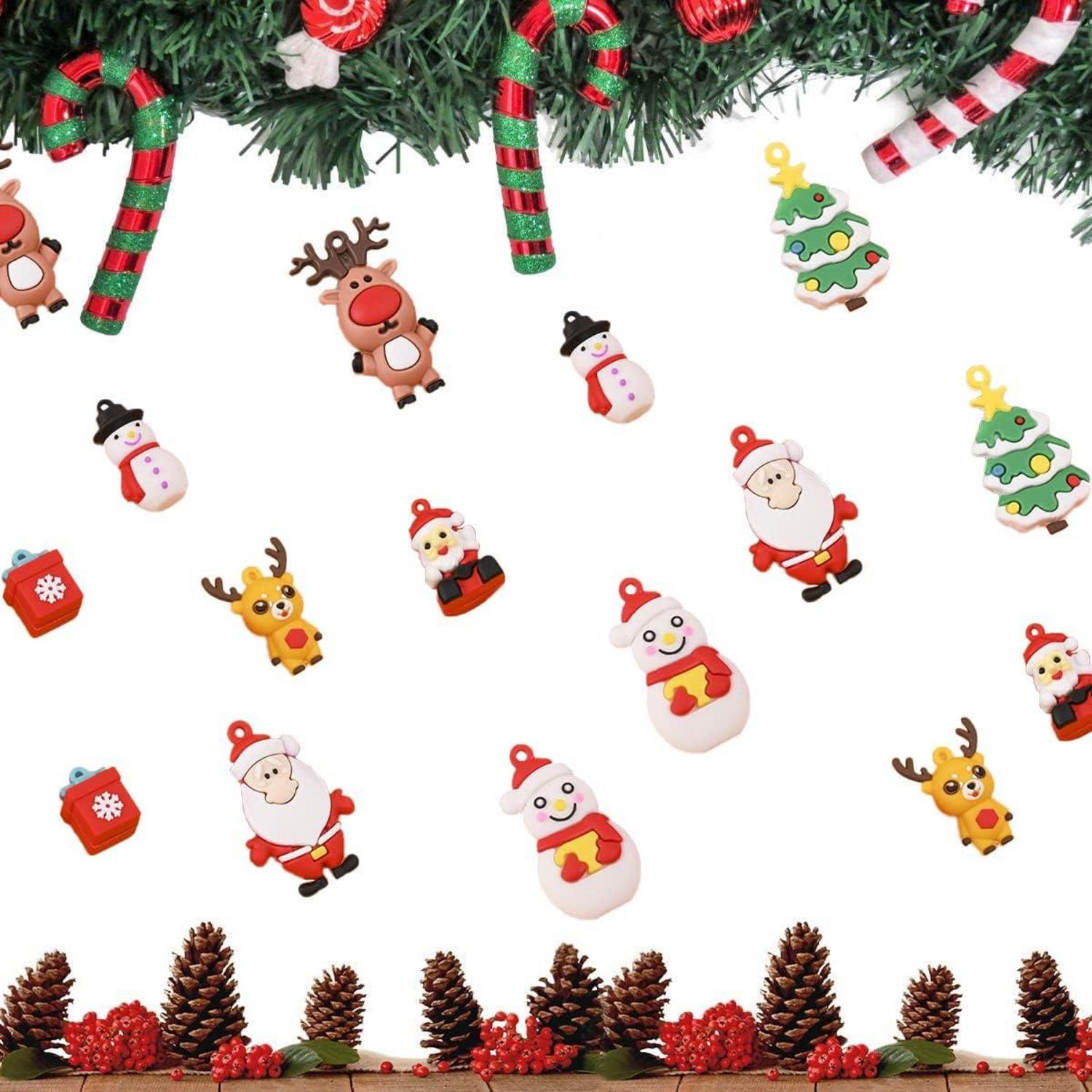 32er Set Mini Weihnachtsanhänger Christbaumschmuck Weihnachtsdeko