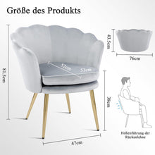 Samtstuhl mit Metallbeinen für Wohnzimmer und Schlafzimmer