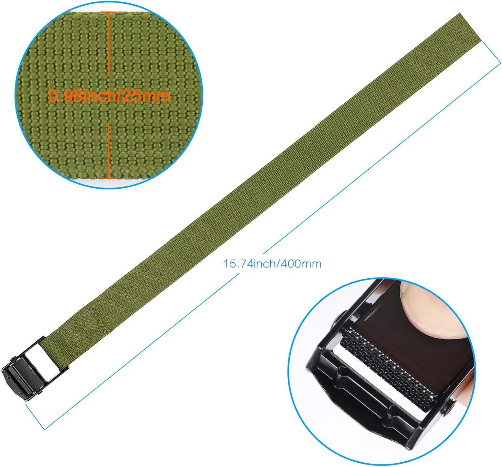 Hejo Spanngurte Kurz 40cm, 10er Pack Zurrgurte mit