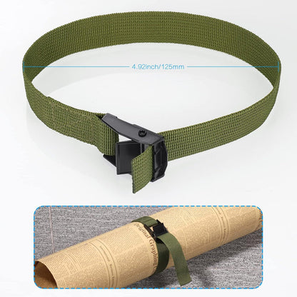 Verstellbare Hejo Spanngurte Kurz 40cm 10er Pack - Rostfreie Befestigungsriemen