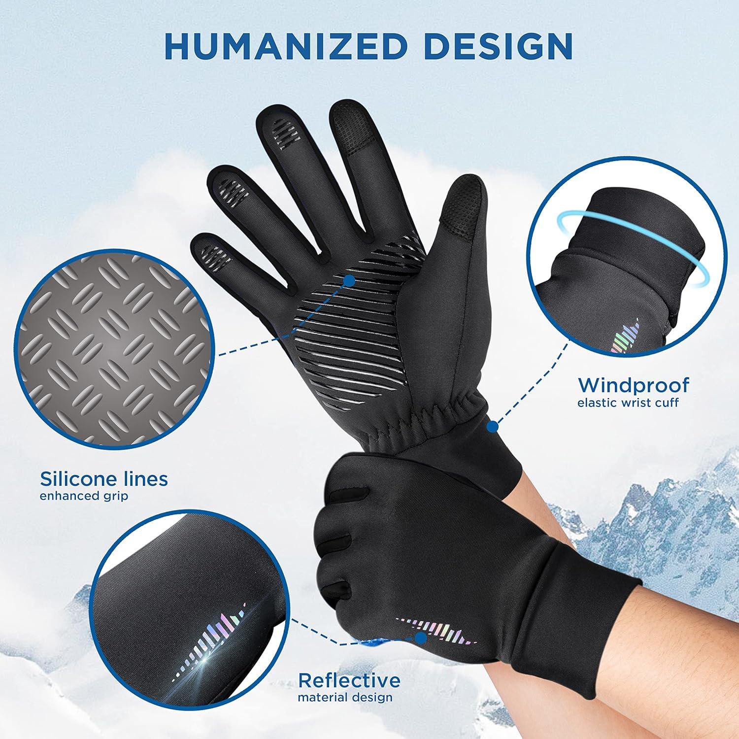 Kinder Handschuhe Thermo Winter Fahrradhandschuhe Wasserdicht