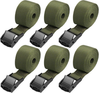 Spanngurte kurz 1m 6er Pack Verstellbare Zurrgurte mit