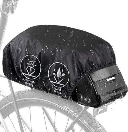 Wasserdichter Regenschutz für Fahrradtasche 5-18L Schwarz