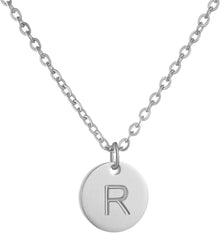 Damen Initialen Kette Anhänger Gold Silber mit Herzen - Geschenk