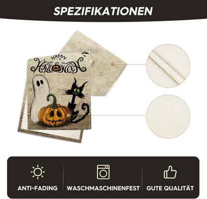 Halloween Katze Geist Jack-O-Laterne Tischläufer 40x180 cm