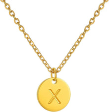 Initialen Damen Kette Buchstaben Anhänger Gold/Rosegold/Silber Herzen