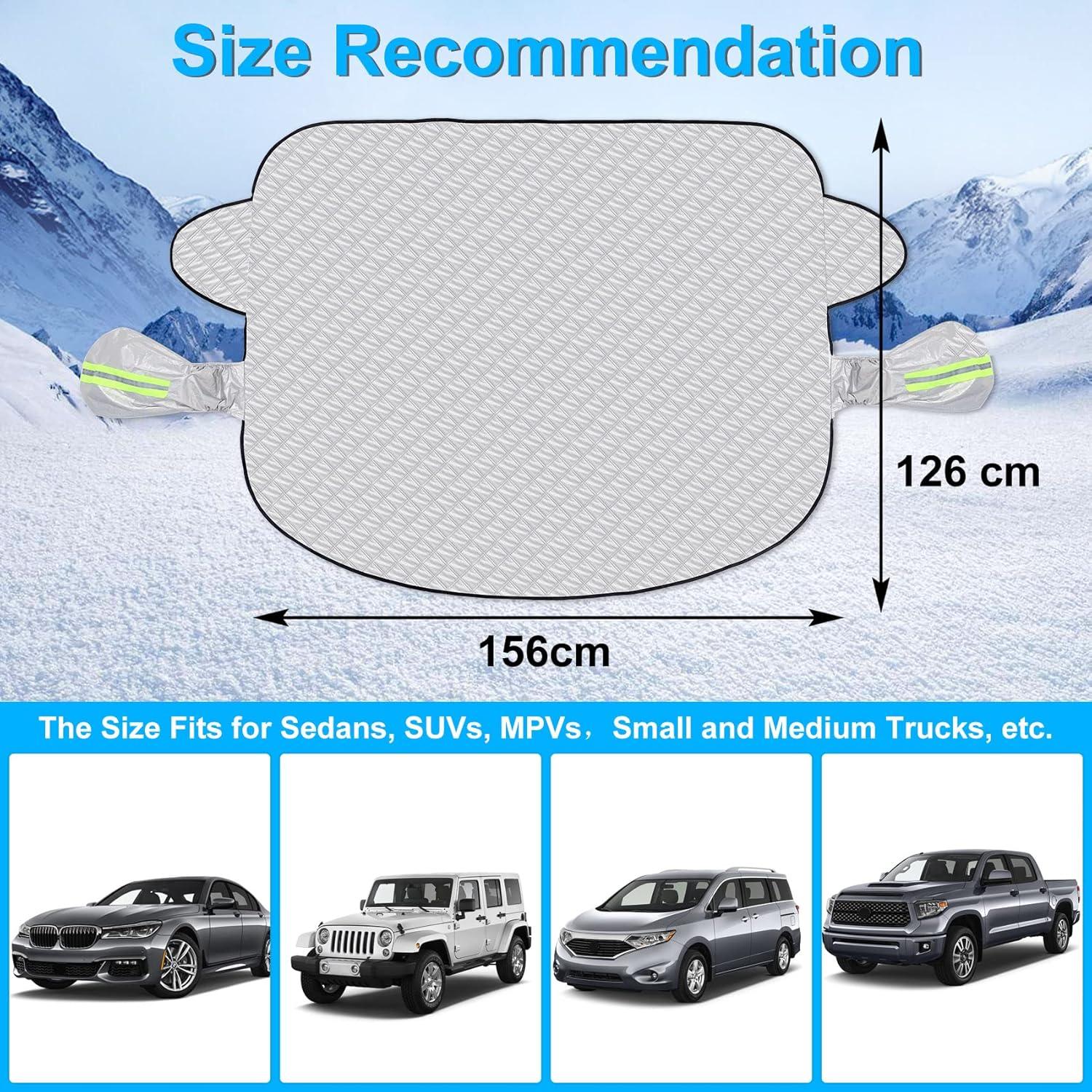 Frontscheibenabdeckung Winter Magnet 156x126cm SUV