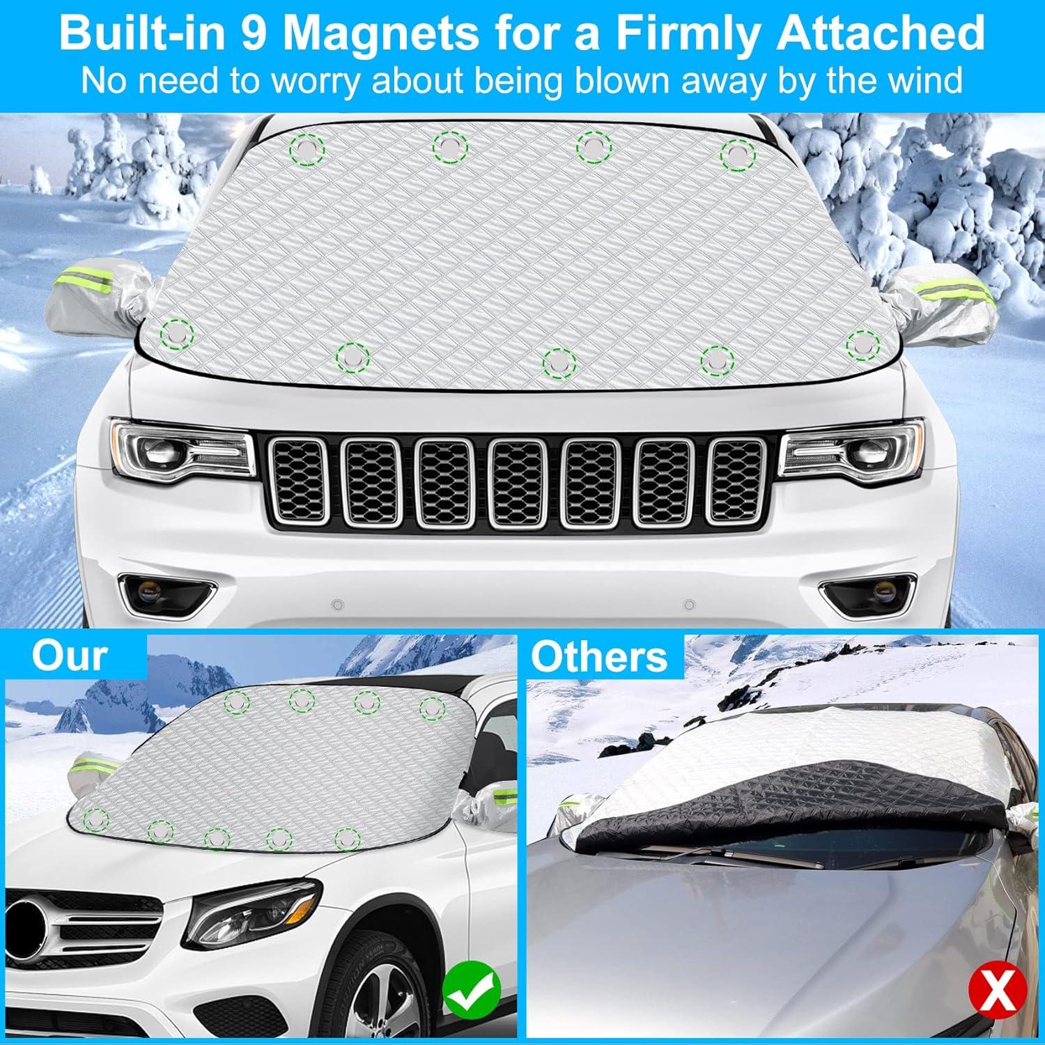 Frontscheibenabdeckung Winter Magnet 156x126cm