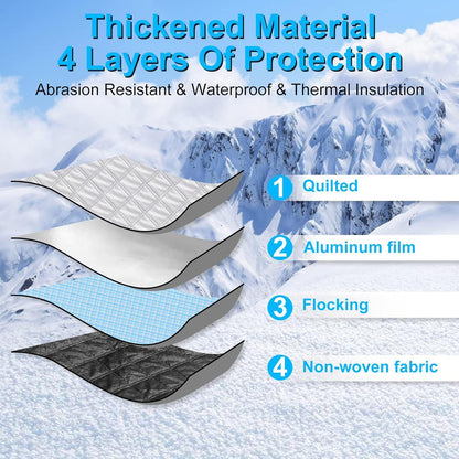Frontscheibenabdeckung Winter Magnet 156x126cm Auto SUV Frostschutz Anti Schnee