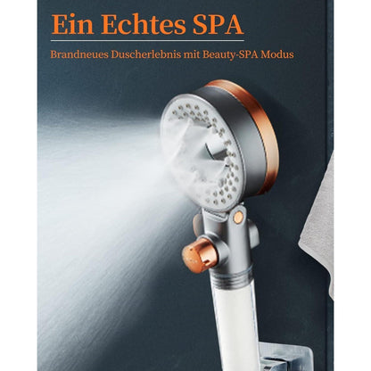 Wassersparender Duschkopf mit 3 Modi & Filter