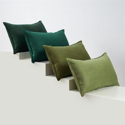 Kissenbezug Samt 4er Set grün Farbverlauf 30x50cm Stilvolle