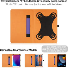 Universal Tablet Hülle 9-10 Zoll Stand Silikonband lila