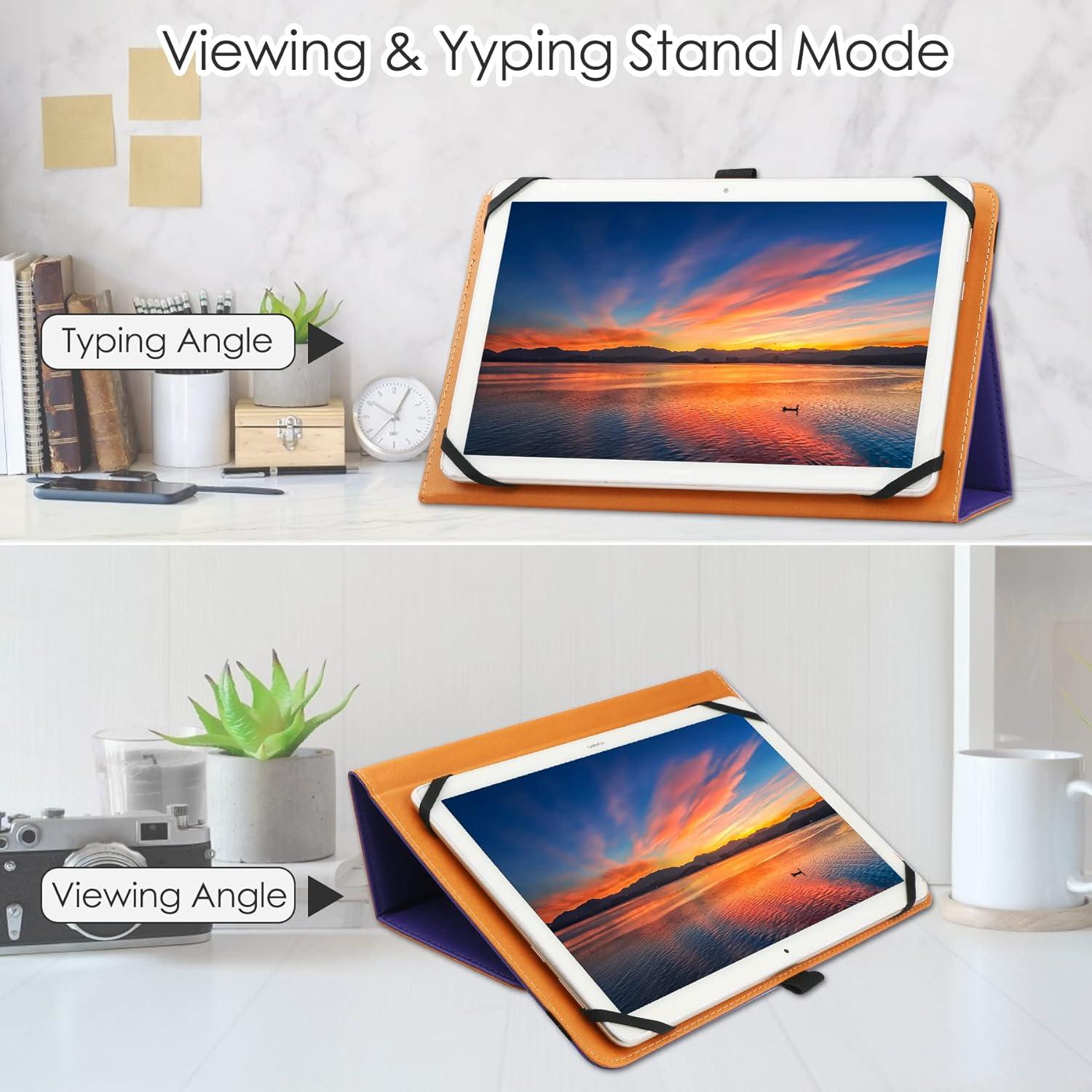 Universal Tablet Hülle 9 10 Zoll Touchscreen Schutzhülle Ständer Purple