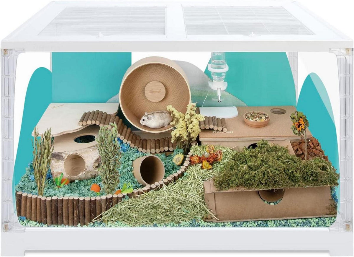 Stapelbarer Glasbehälter für kleine Haustiere - Modernes Design
