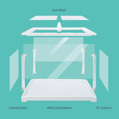 Stapelbarer Glasbehälter für kleine Haustiere - Modernes Design