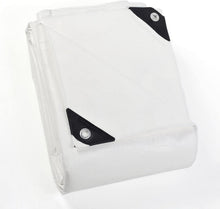 Abdeckplane Wasserdicht 4x5m Weiß 160g/m² GUARD SHIELD