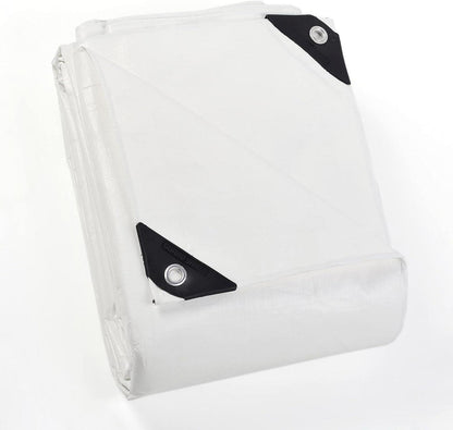 Abdeckplane Wasserdicht 4x5m Weiß 160g/m² GUARD SHIELD