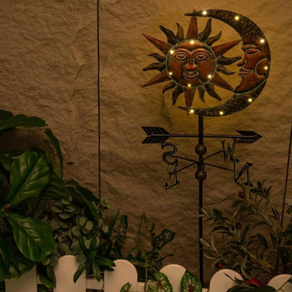 Solar Gartenleuchte Sun & Moon Metall Upgrade 100cm