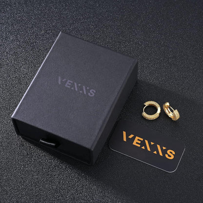 Ohrringe Damen Mädchen 14K Gold Vergoldet 5A Zirkonia Iced Out