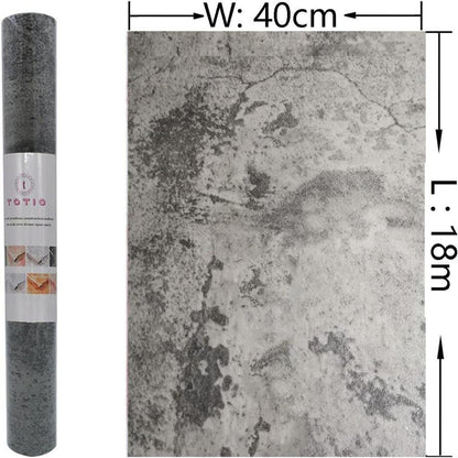 Selbstklebende Graue Betonoptik Folie 40x18m für Wand Möbel & mehr