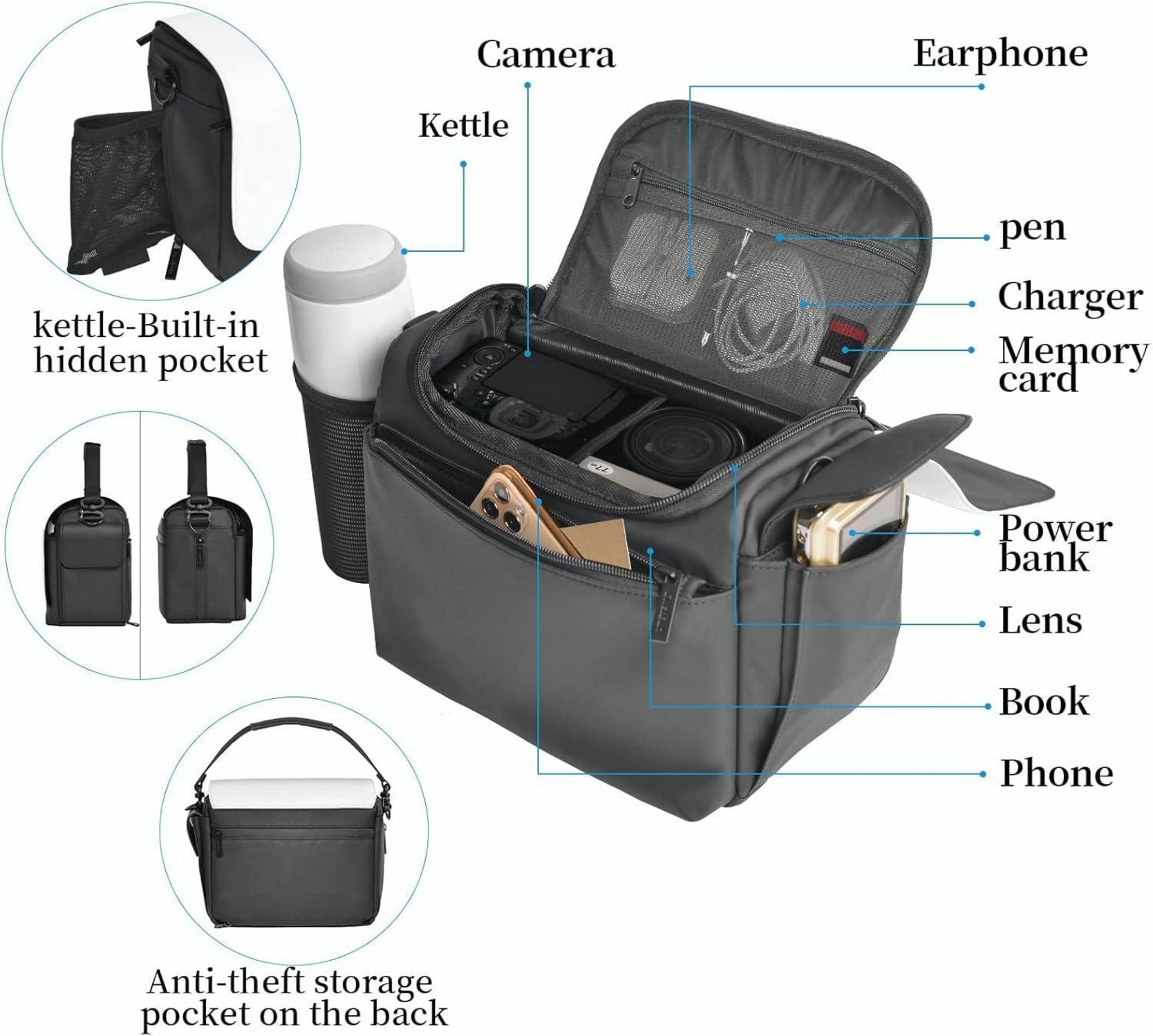 Kameratasche Umhängetasche Schultertasche wasserdicht für DSLR Kameras